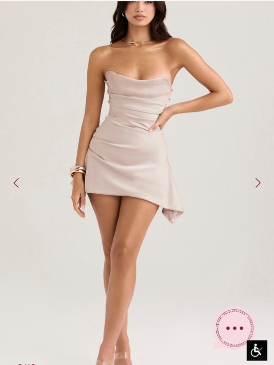 House of CB Dresses & Skirts - House of CB Jasmine Oyster Strapless Corset Dress NWT